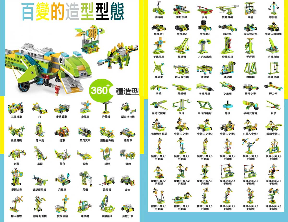 AI世代必備！幼兒動力積木、程式積木搭建學編程！與樂高相容，推薦給孩子的入門編程STEAM玩具｜積木的最高境界！