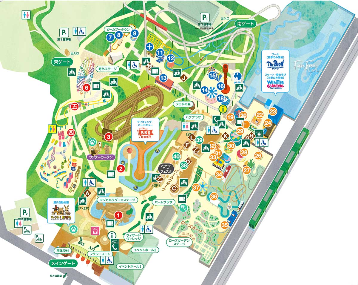 大阪親子遊樂園推薦：枚方公園無限暢玩免排隊！比環球更適合小小孩的在地遊樂園，設施無限搭暢完一整天｜枚方公園遊玩攻略