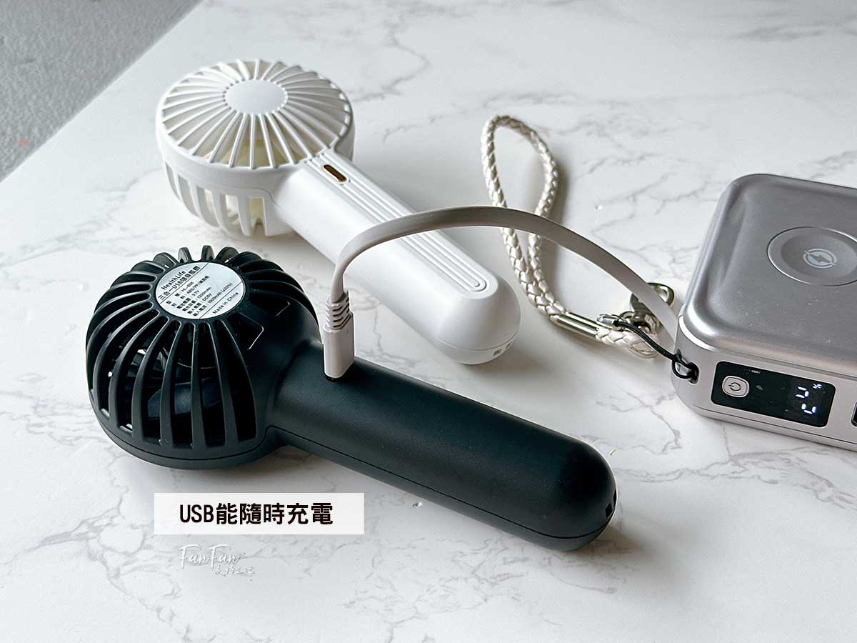 夏日必備！HealthLife隨身風扇｜輕巧便攜，掛脖／手持／桌立三合一多功能