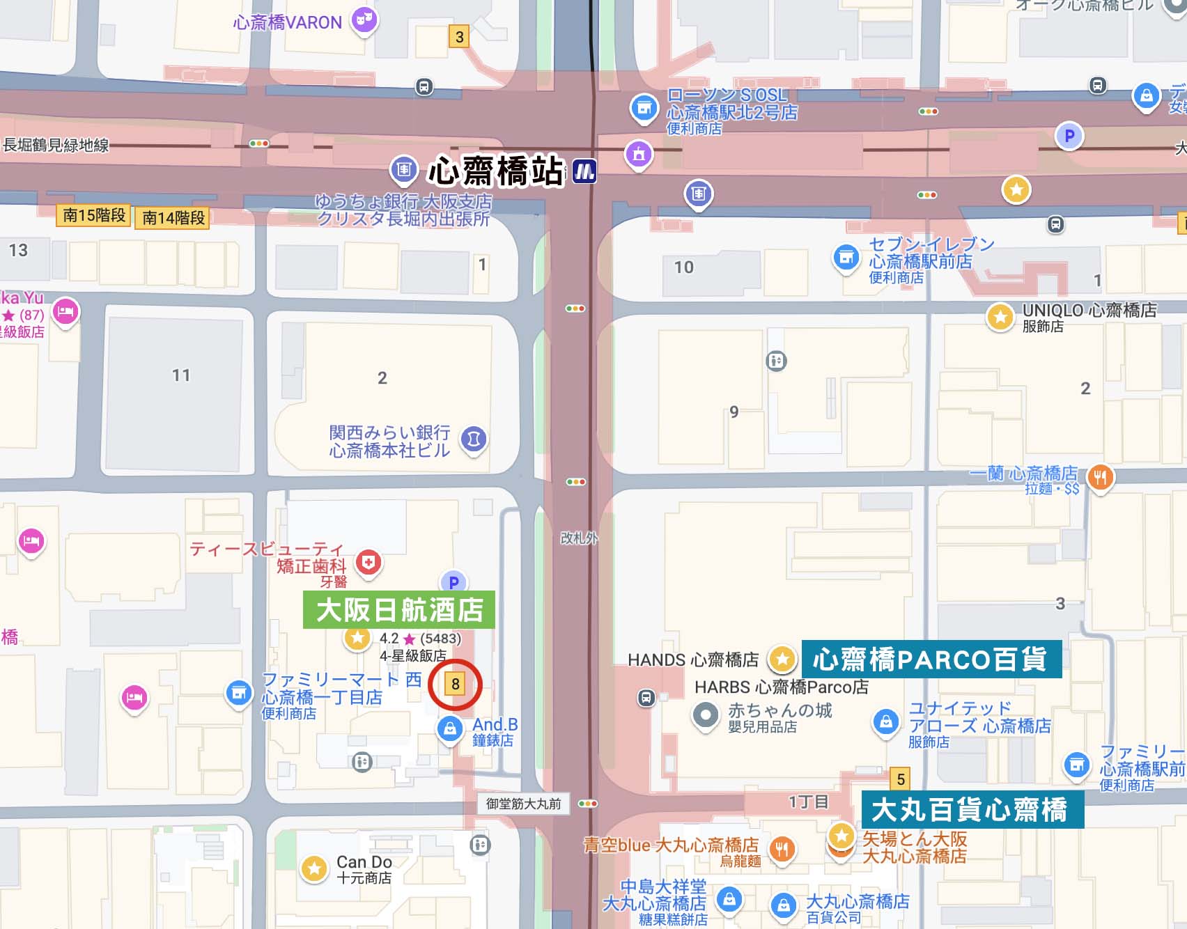 心齋橋住宿飯店推薦:大阪日航酒店|心齋橋地鐵出口旁,對面就是大丸與PARCO百貨,逛街購物交通位置極佳!Hotel Nikko Osaka - 第6張圖 心齋橋住宿飯店推薦:大阪日航酒店|心齋橋地鐵出口旁,對面就是大丸與PARCO百貨,逛街購物交通位置極佳!Hotel Nikko Osaka