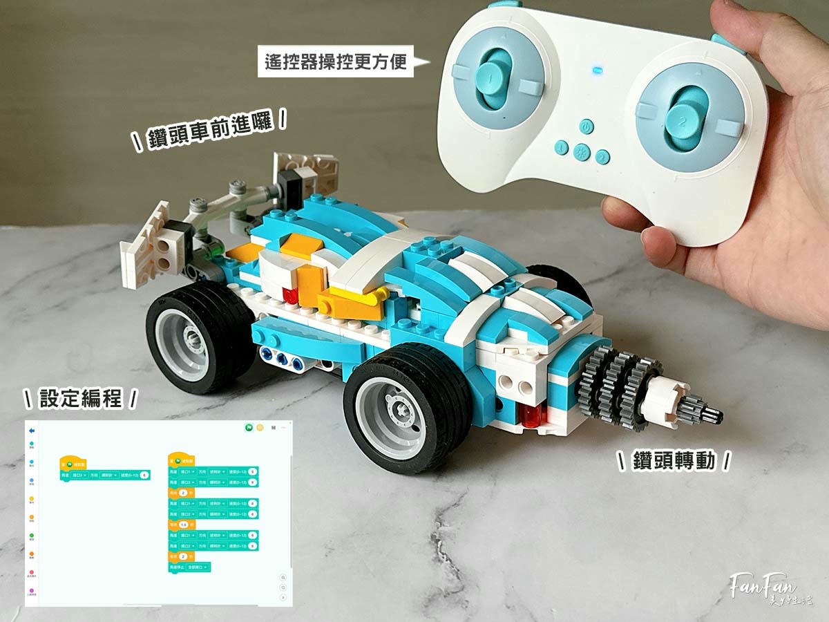 程式積木編程玩具推薦｜AI世代必備的入門編程STEAM玩具！程式積木360合一編程套裝與72合一編程套裝，搭建會動會走的樂高機器人，在家也能玩樂高積木學科學及基礎編程！
