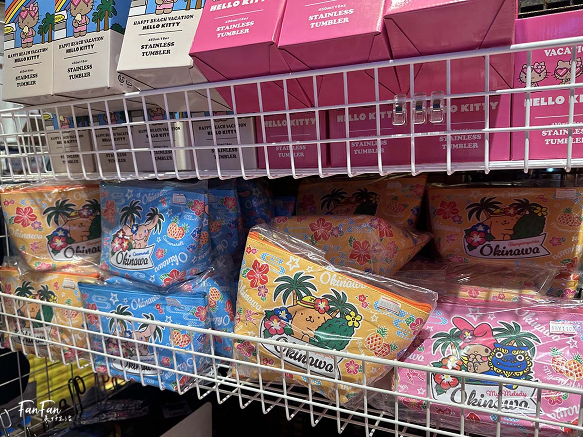 沖繩限定：曬黑Hello Kitty、曬黑蠟筆小新T恤開箱，曬黑三麗鷗明星系列哪裡買？沖繩必買戰利品！