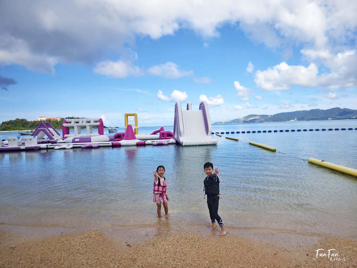 沖繩水上活動推薦：喜瀨海灘Aqua Park水上氣墊樂園！Marine Club Berry水上設施活動